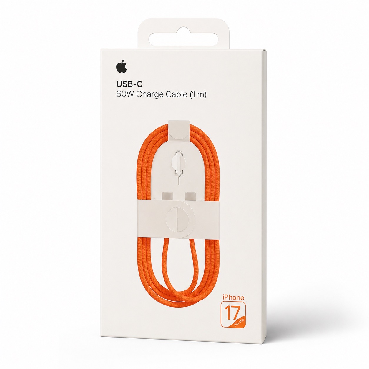 کابل شارژ USB-C به USB-C اپل 60 وات مدل بافته شده (1 متر) – مناسب آیفون 17، آیپد و مک‌بوک
