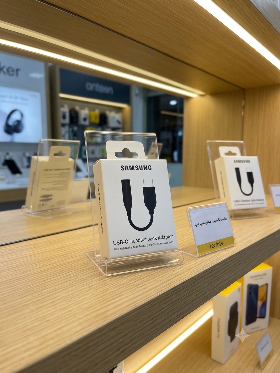 تبدیل USB-C به جک ۳.۵ میلی‌متری سامسونگ
