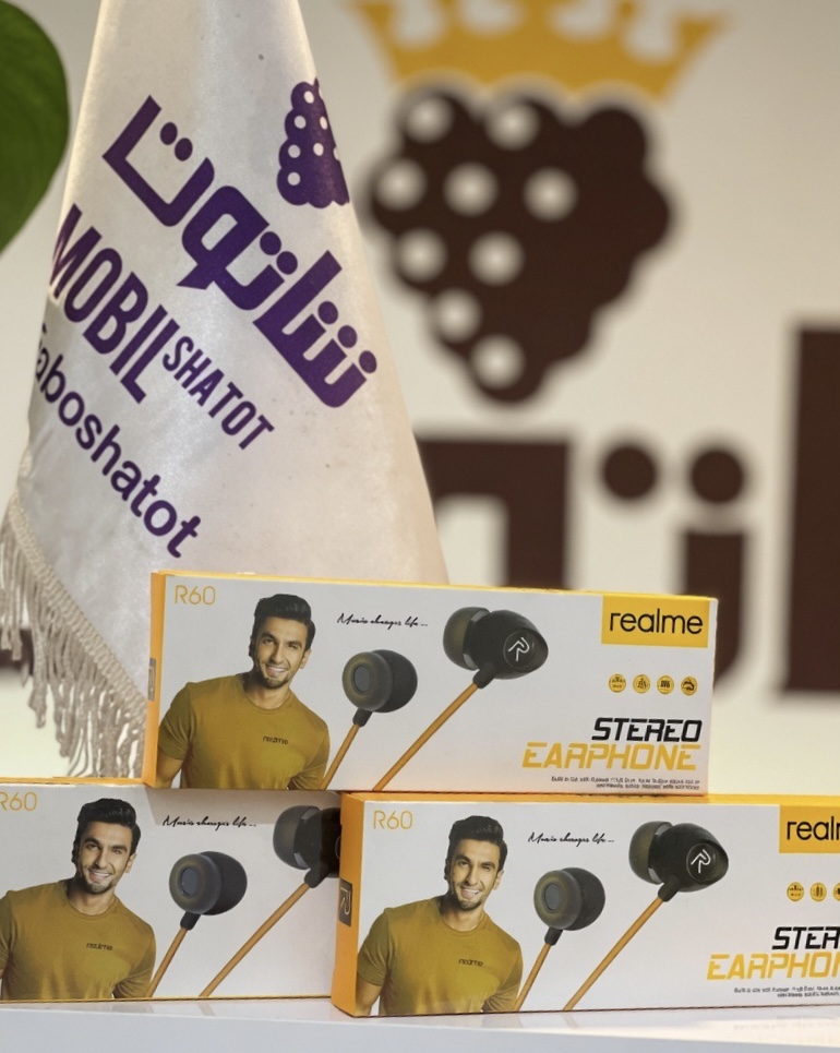 هندزفری سیمی ریلمی R60 با جک 3.5 میلی‌متری و میکروفون داخلی