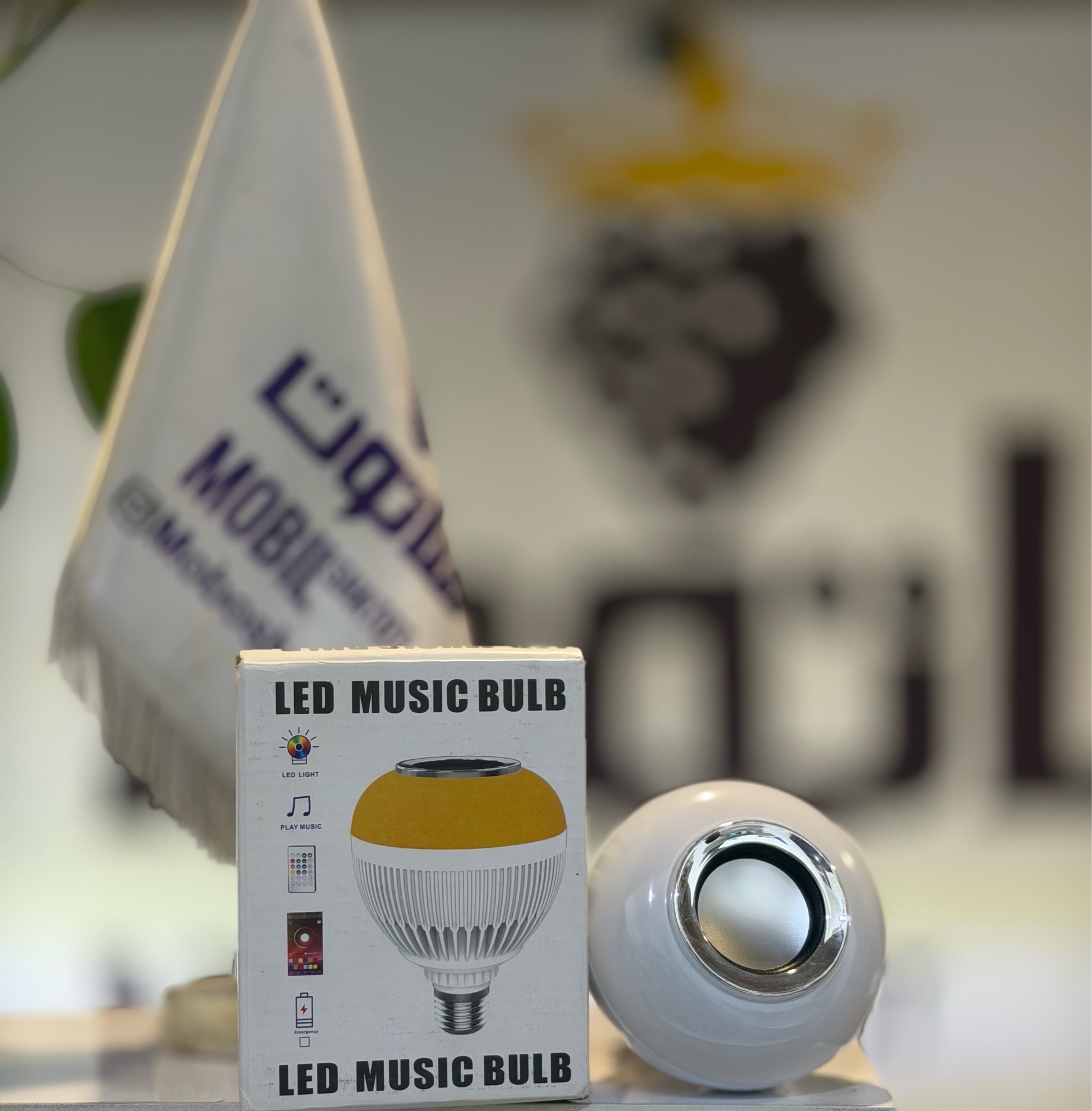 لامپ اسپیکردار بلوتوثی LED Music Bulb با ریموت کنترل و نور RGB