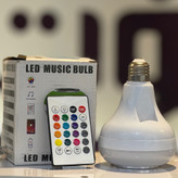 لامپ اسپیکردار بلوتوثی LED Music Bulb با ریموت کنترل و نور RGB