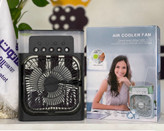 پنکه مهپاش و رطوبتساز رومیزی مدل Air Cooler با مخزن آب و چراغ