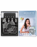 پنکه مهپاش و رطوبتساز رومیزی مدل Air Cooler با مخزن آب و چراغ