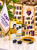 هندزفری سیمی ریلمی R60 با جک 3.5 میلیمتری و میکروفون داخلی